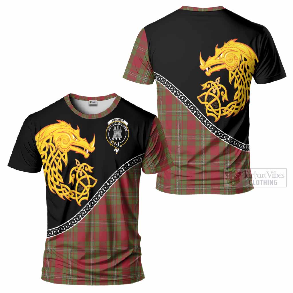 Strange (Strang) Tartan Crest T-Shirt Legendary Dragon Knot Half Style