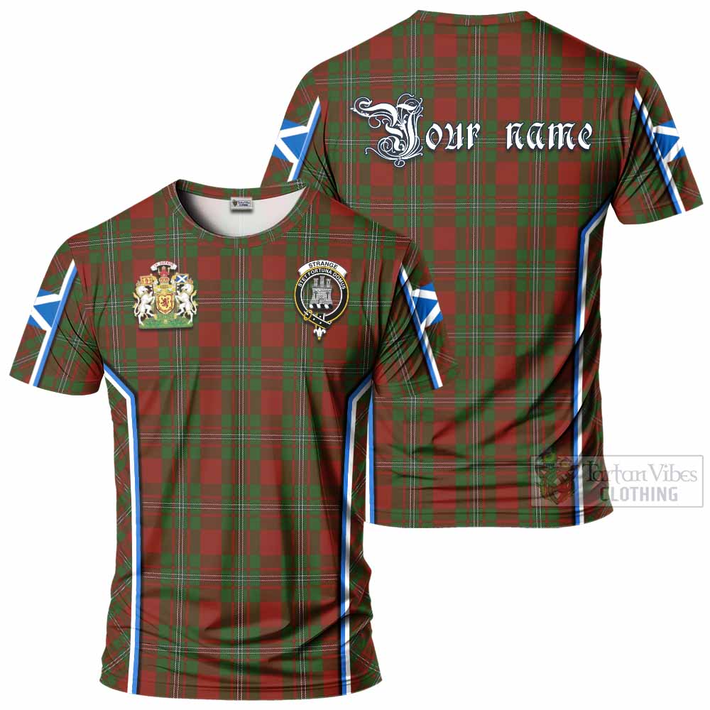 Strange (Strang) Tartan Crest T-shirt Scotland Coat of Arm Flag Style - Tartan Vibes Clothing