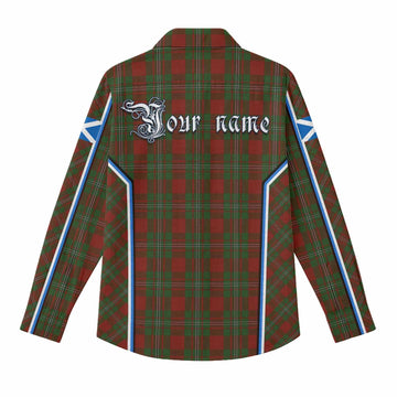 Strange (Strang) Tartan Crest Women Casual Shirt Scotland Coat of Arm Flag Style - Tartan Vibes Clothing