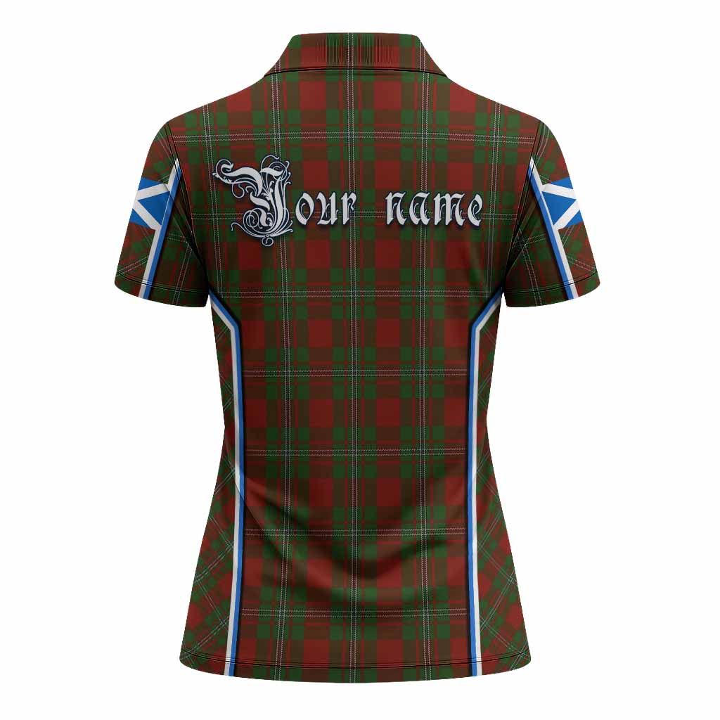 Strange (Strang) Tartan Crest Women's Polo Shirt Scotland Coat of Arm Flag Style - Tartan Vibes Clothing