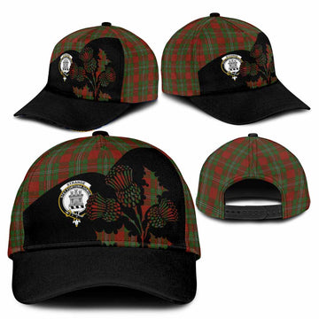 Strange (Strang) Tartan Family Crest Classic Cap Scotland Thistle Floral Flag Style