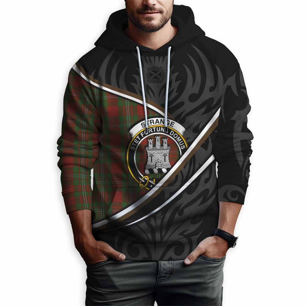 Strange (Strang) Tartan Family Crest Hoodie Celtic Scottish Thistle Floral - Tartan Vibes Clothing