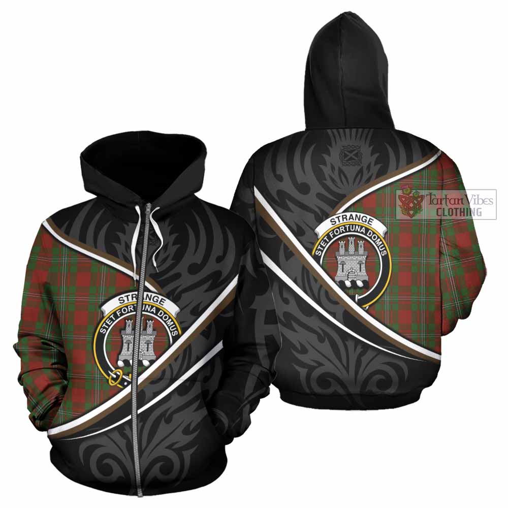 Strange (Strang) Tartan Family Crest Hoodie Celtic Scottish Thistle Floral - Tartan Vibes Clothing