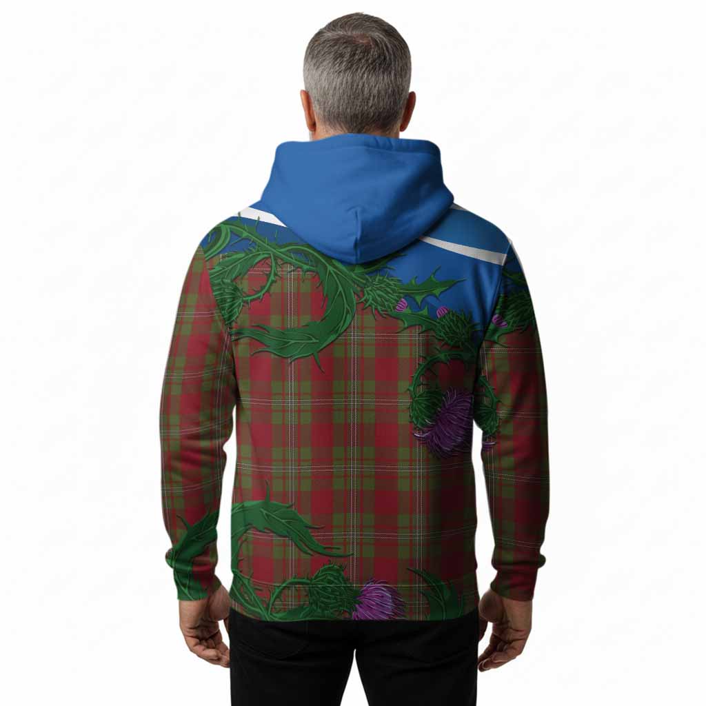 Strange (Strang) Tartan Family Crest Hoodie Thistle in Minimalism
