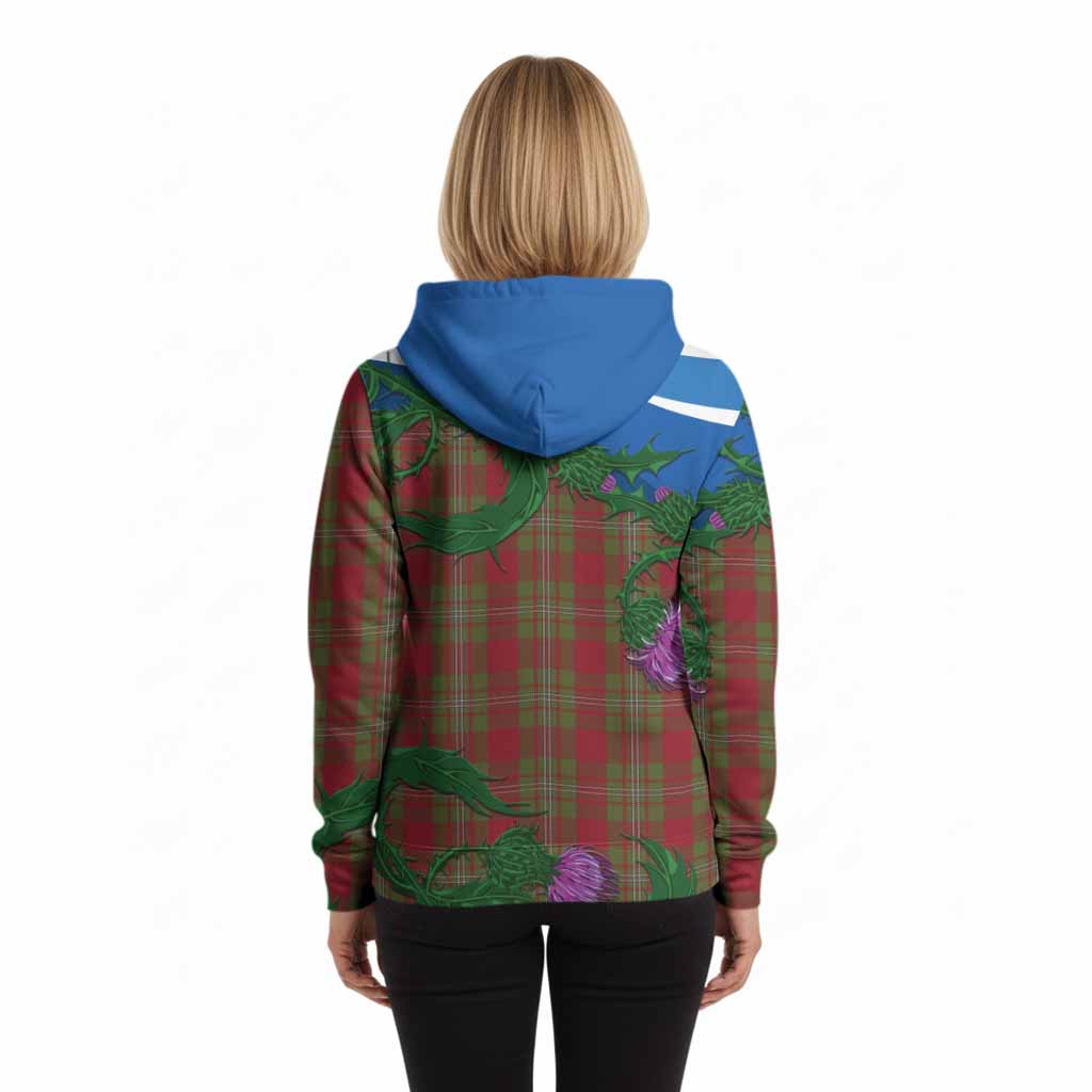 Strange (Strang) Tartan Family Crest Hoodie Thistle in Minimalism