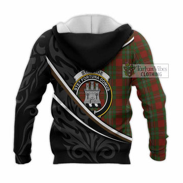 Strange (Strang) Tartan Family Crest Knitted Hoodie Celtic Scottish Thistle Floral