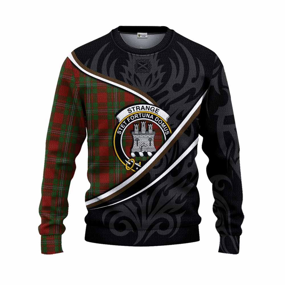 Strange (Strang) Tartan Family Crest Knitted Sweater Celtic Scottish Thistle Floral - Tartan Vibes Clothing