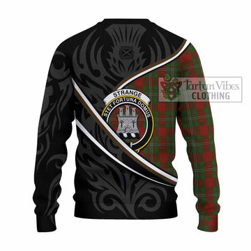 Strange (Strang) Tartan Family Crest Knitted Sweater Celtic Scottish Thistle Floral
