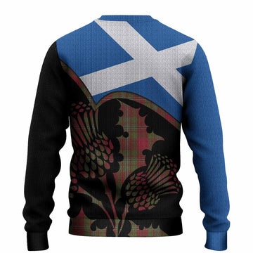 Strange (Strang) Tartan Family Crest Knitted Sweater Scotland Thistle Floral Flag Style