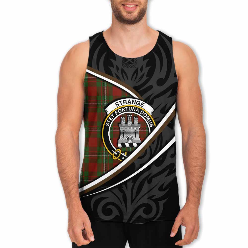 Strange (Strang) Tartan Family Crest Men Tank Top Celtic Scottish Thistle Floral - Tartan Vibes Clothing