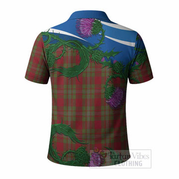Strange (Strang) Tartan Family Crest Polo Shirt Thistle in Minimalism