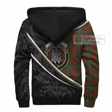 Strange (Strang) Tartan Family Crest Sherpa Hoodie Celtic Scottish Thistle Floral