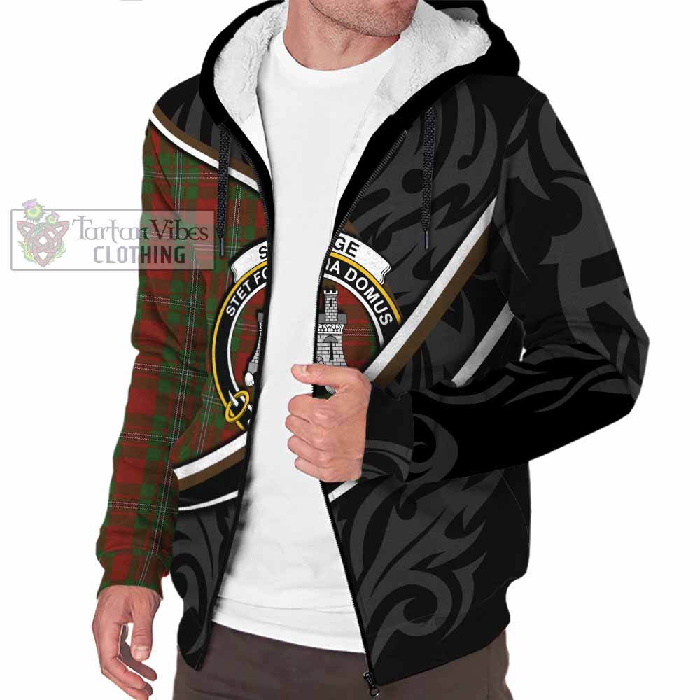 Strange (Strang) Tartan Family Crest Sherpa Hoodie Celtic Scottish Thistle Floral - Tartan Vibes Clothing