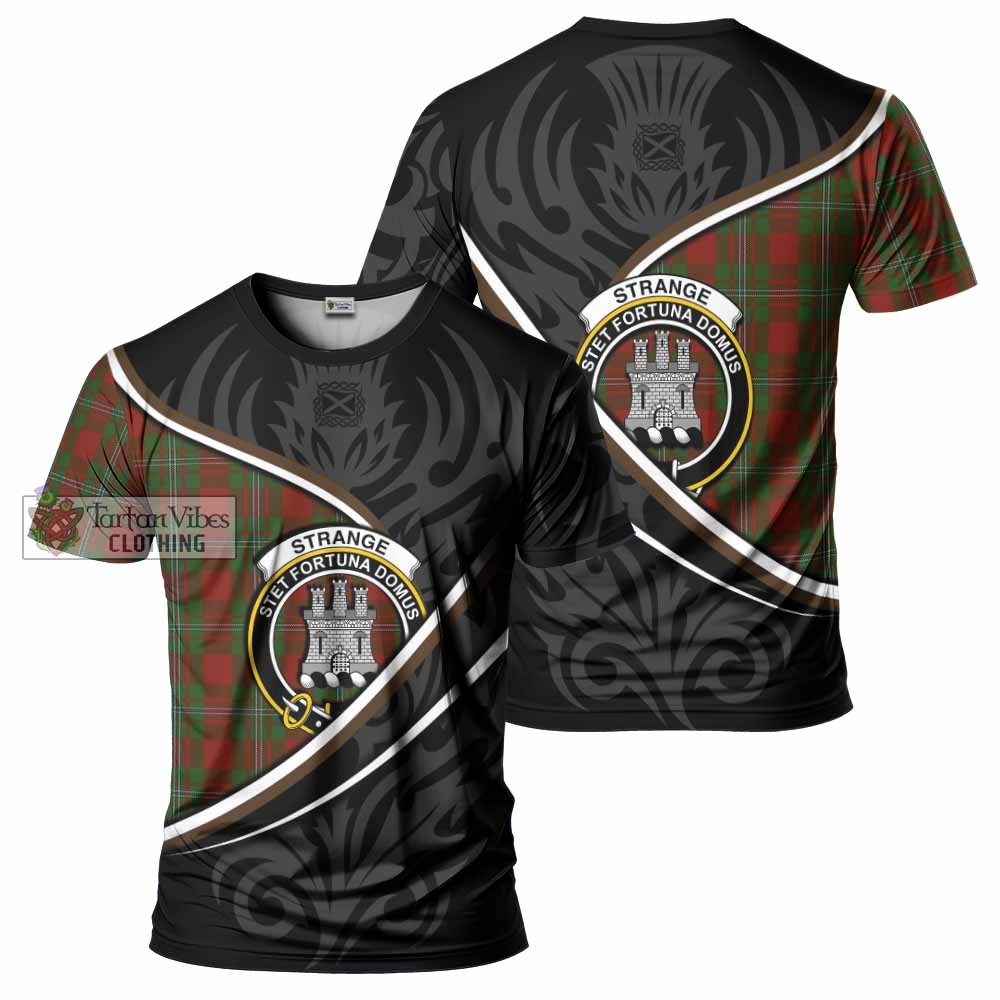 Strange (Strang) Tartan Family Crest T-shirt Celtic Scottish Thistle Floral - Tartan Vibes Clothing