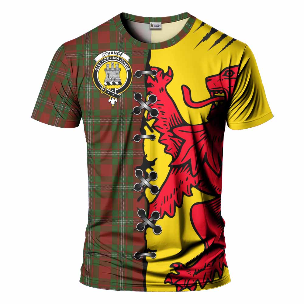 Strange (Strang) Tartan Family Crest T-shirt Lion Rampant Honor - Tartan Vibes Clothing