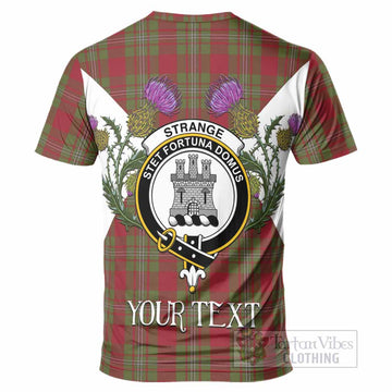 Strange (Strang) Tartan Family Crest T-Shirt Scottish Burns Night Thistle Floral