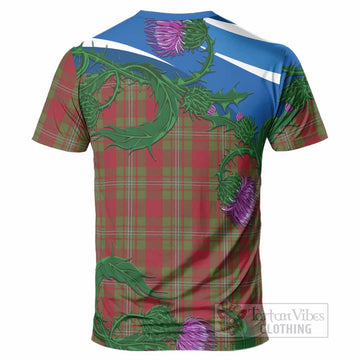 Strange (Strang) Tartan Family Crest T-Shirt Thistle in Minimalism