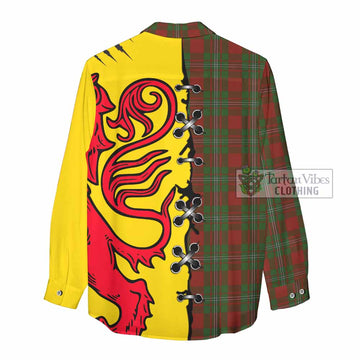 Strange (Strang) Tartan Family Crest Women Casual Shirt Lion Rampant Honor - Tartan Vibes Clothing