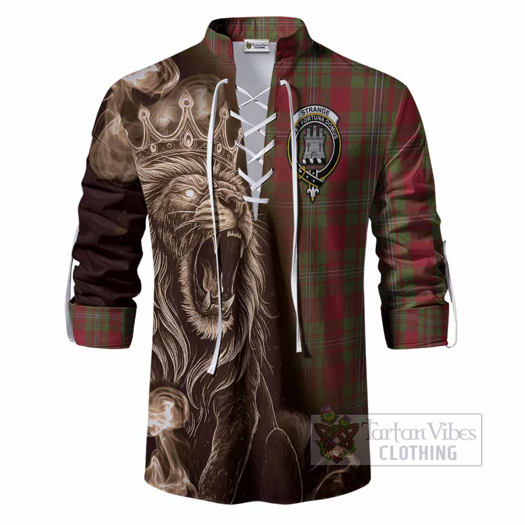 Strange (Strang) Tartan Ghillie Shirt Roaring Lion Heritage