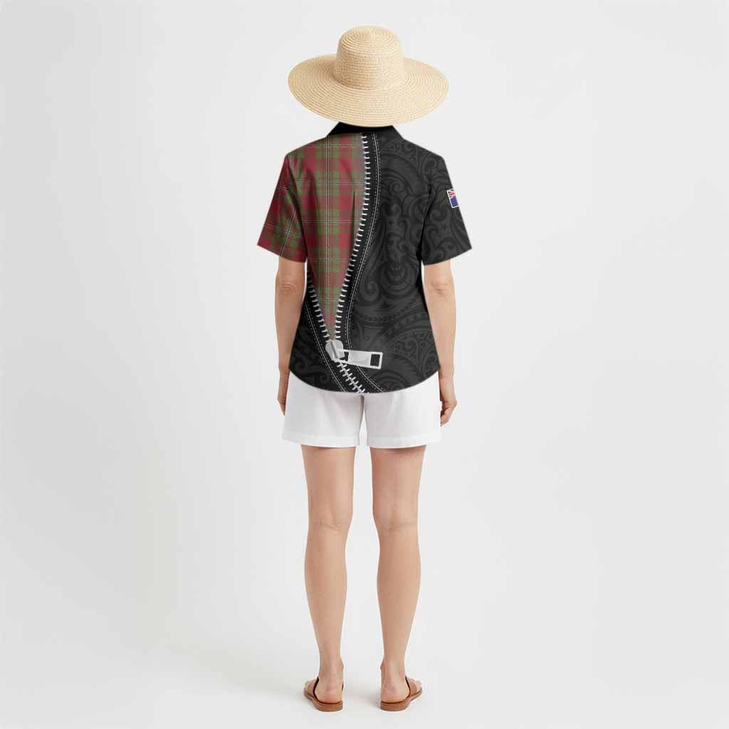 Strange (Strang) Tartan Hawaiian Shirt New Zealand Pattern Unique Zipper Stylized