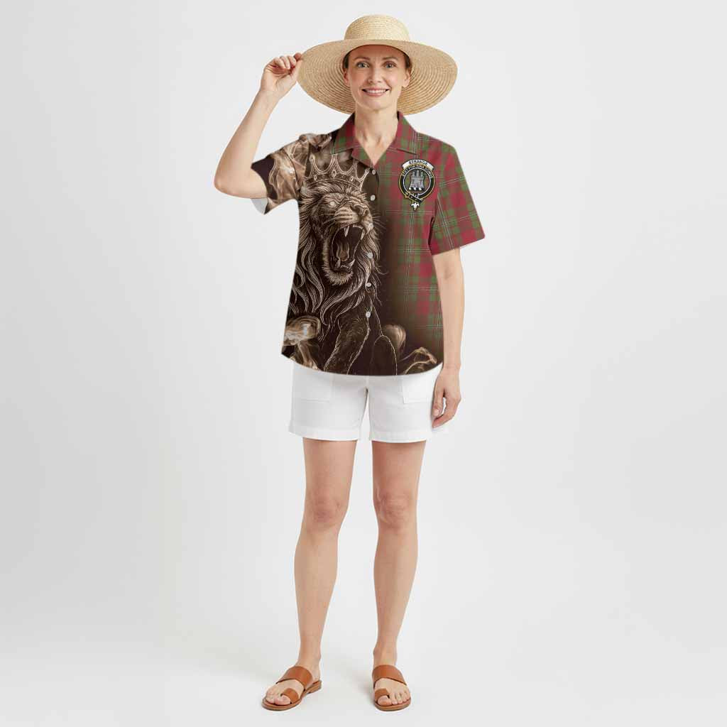 Strange (Strang) Tartan Hawaiian Shirt Roaring Lion Heritage