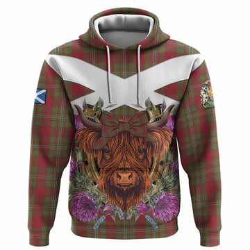 Strange (Strang) Tartan Hoodie Scottish Thistle Heilan Coo