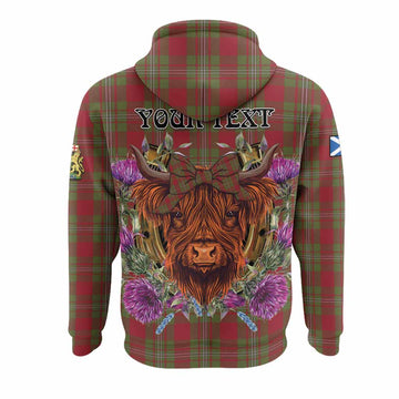 Strange (Strang) Tartan Hoodie Scottish Thistle Heilan Coo