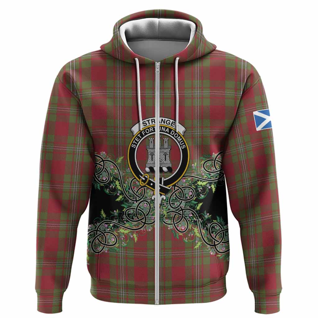Strange (Strang) Tartan Hoodie Thistle Scottish Spirit
