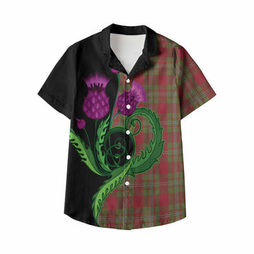 Strange (Strang) Tartan Kid Hawaiian Shirt Traditional Scottish Thistle