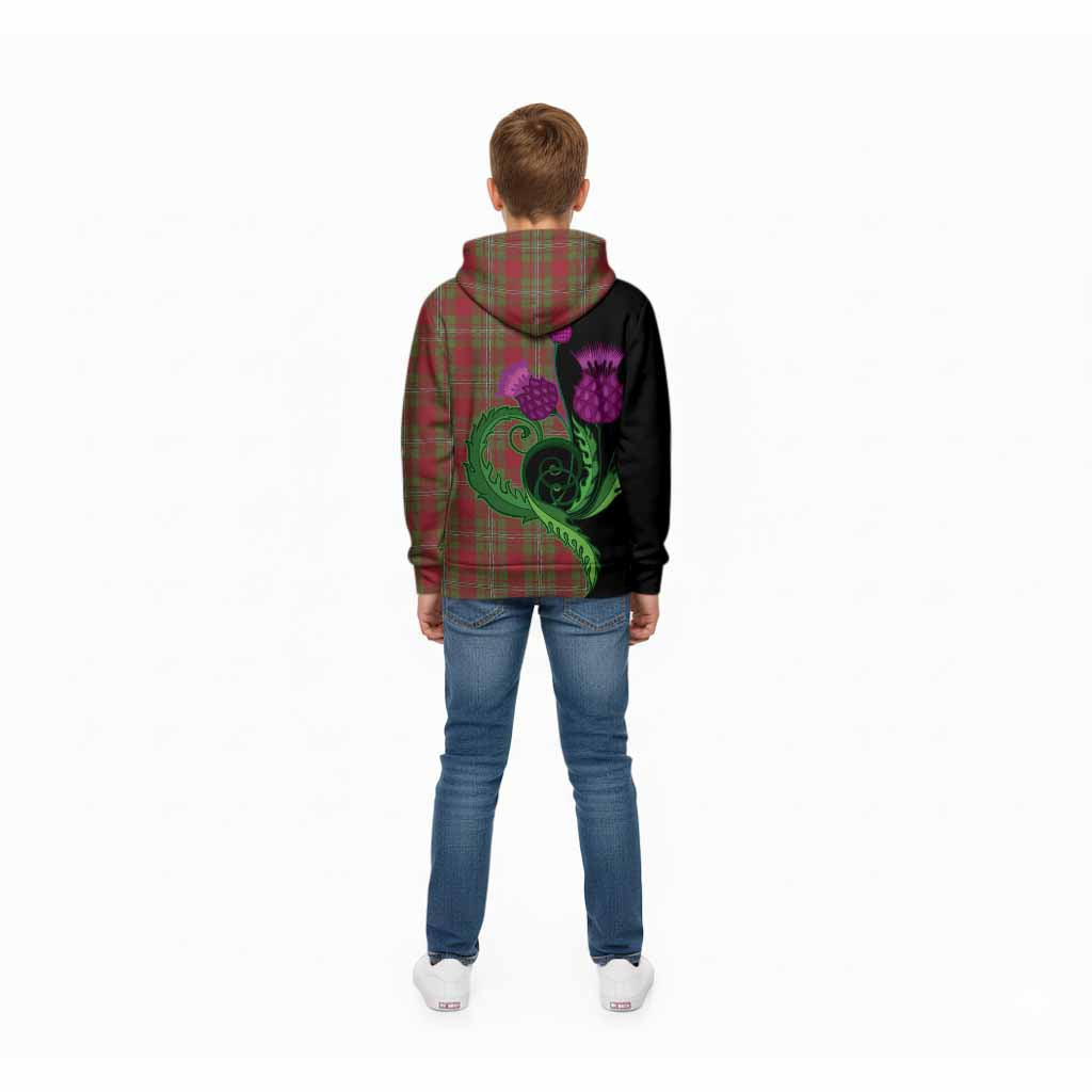 Strange (Strang) Tartan Kid Hoodie Traditional Scottish Thistle