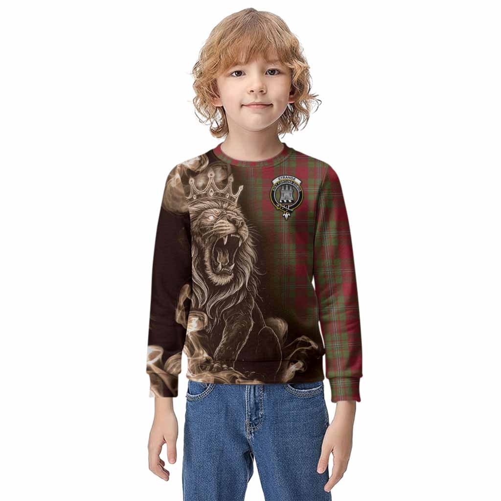 Strange (Strang) Tartan Kid Knitted Sweatshirt Roaring Lion Heritage