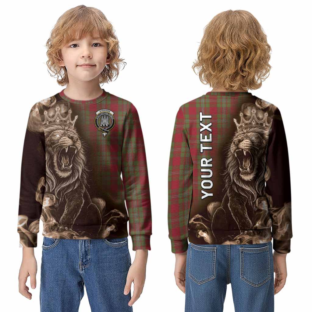 Strange (Strang) Tartan Kid Knitted Sweatshirt Roaring Lion Heritage