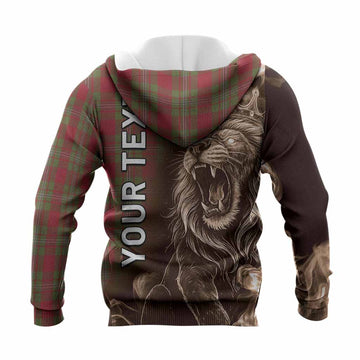 Strange (Strang) Tartan Knitted Hoodie Roaring Lion Heritage