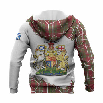 Strange (Strang) Tartan Knitted Hoodie with Family Crest and Lion Rampant Grunge Style