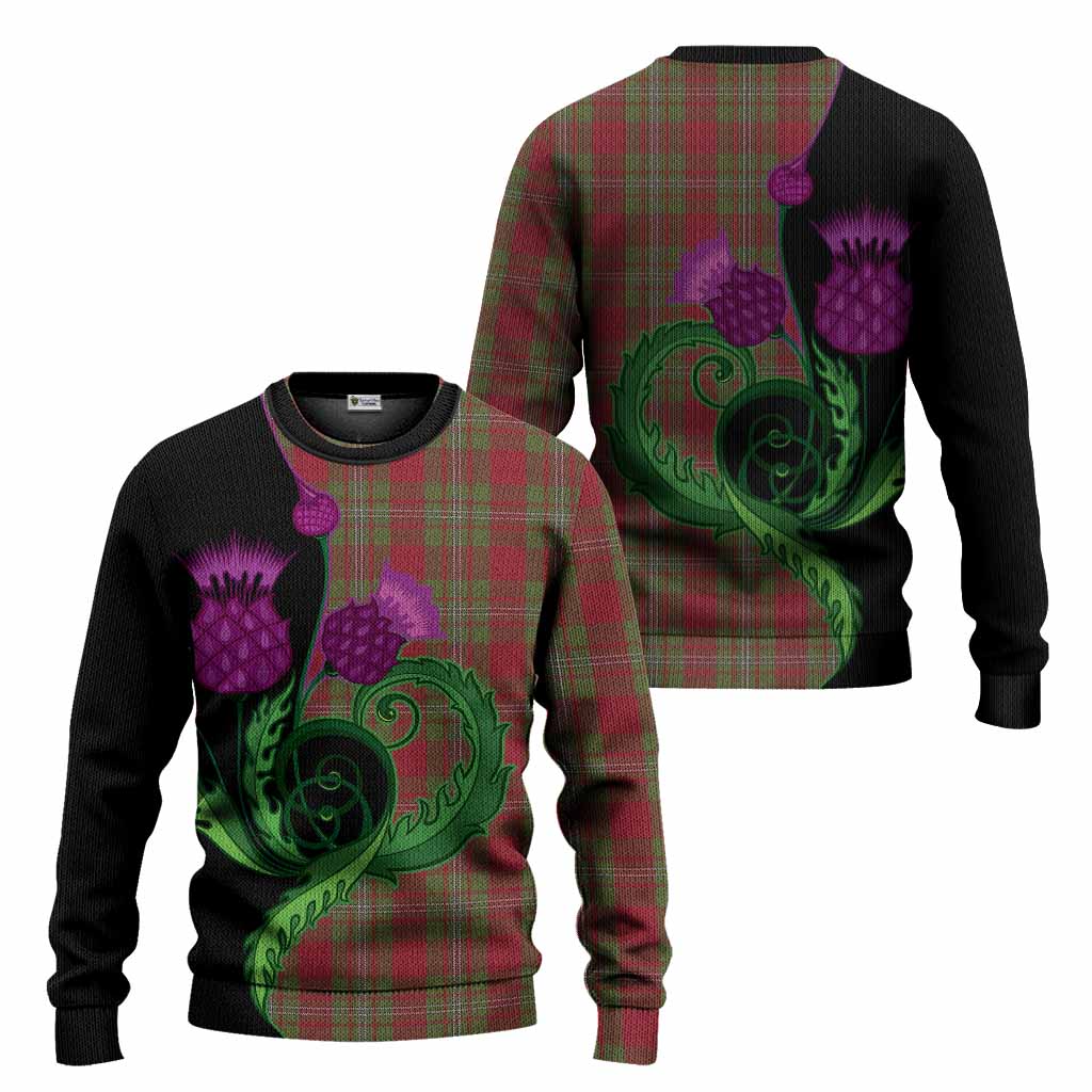 Strange (Strang) Tartan Knitted Sweater Traditional Scottish Thistle