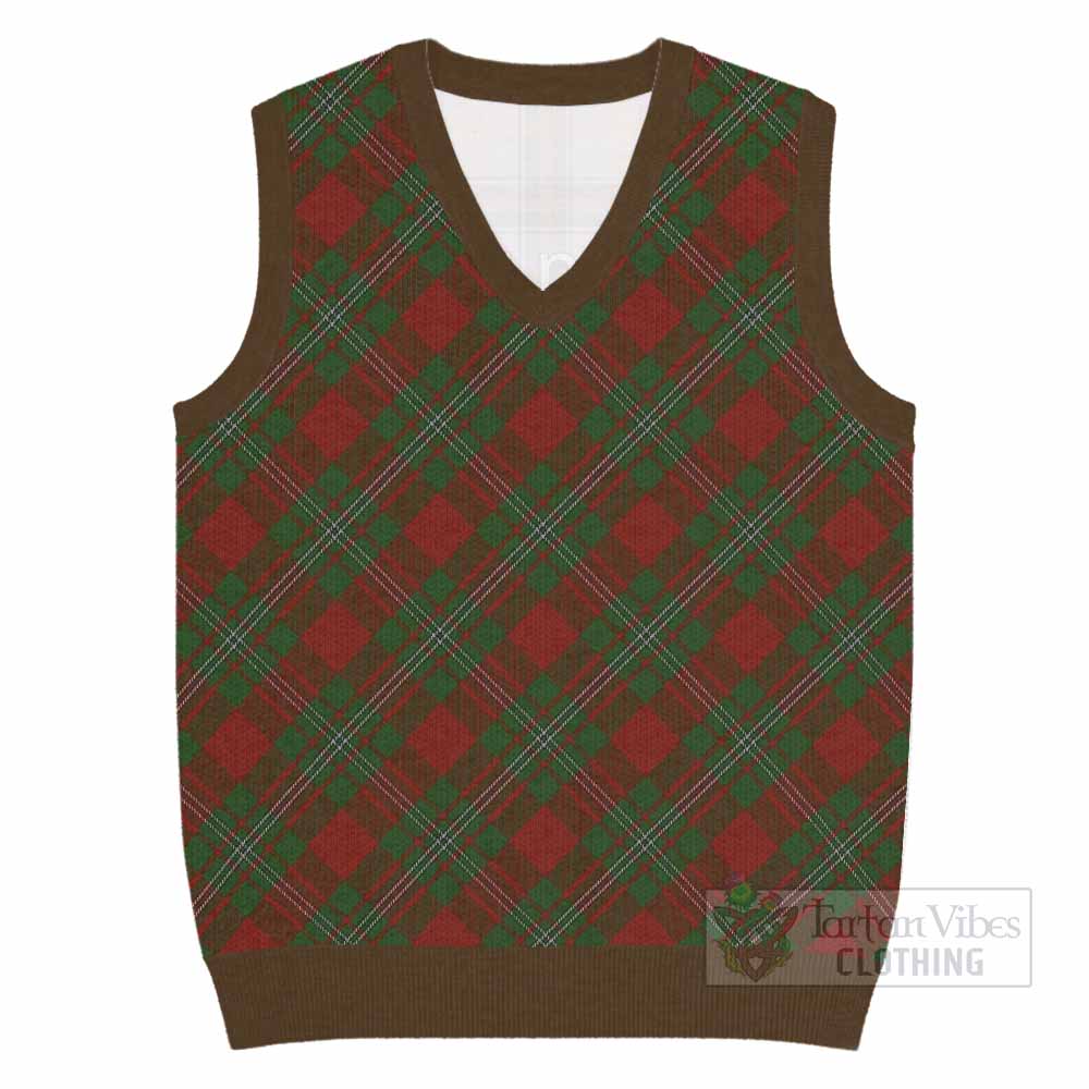 Strange (Strang) Tartan  Knitted V-Neck Vest Cross Style