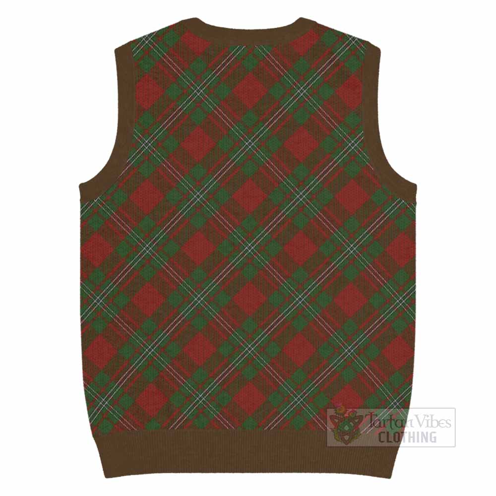 Strange (Strang) Tartan  Knitted V-Neck Vest Cross Style