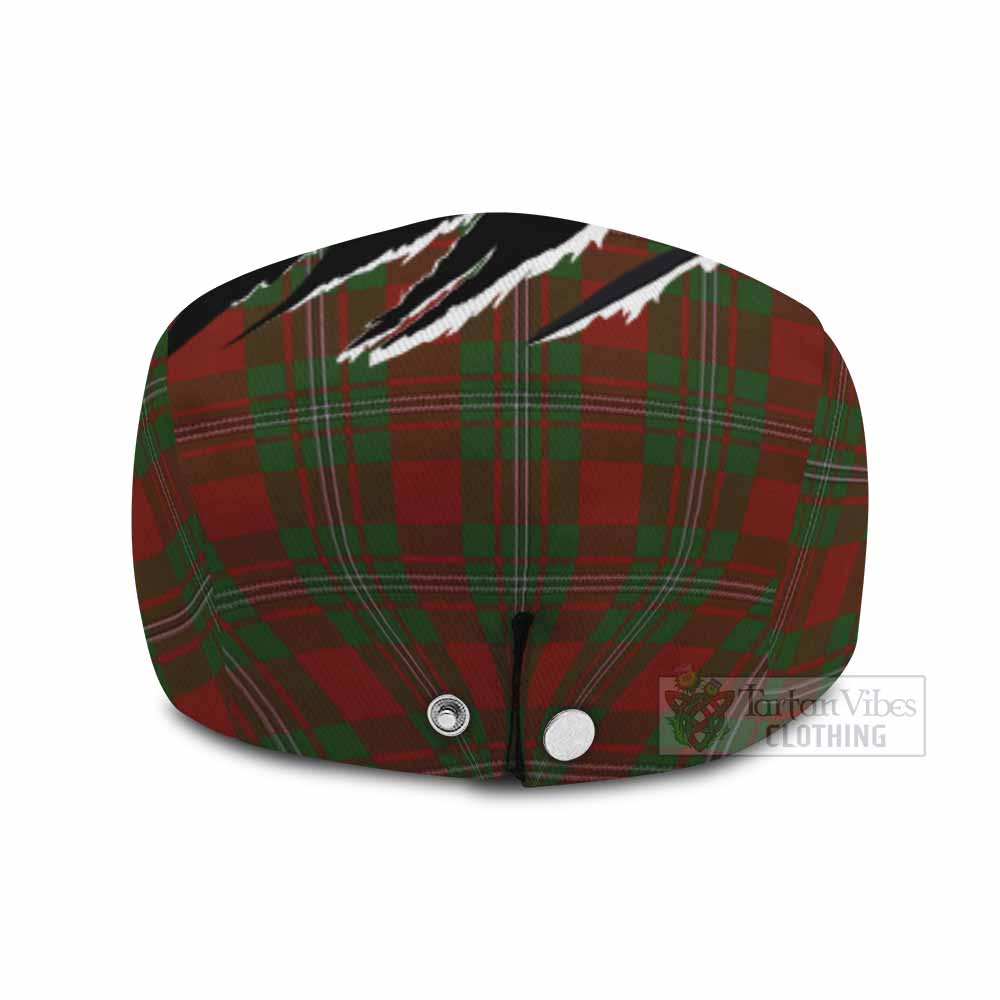 Strange (Strang) Tartan Loch Ness Monster Flat Cap, Jeff Cap Celtic Knot Nessie Art
