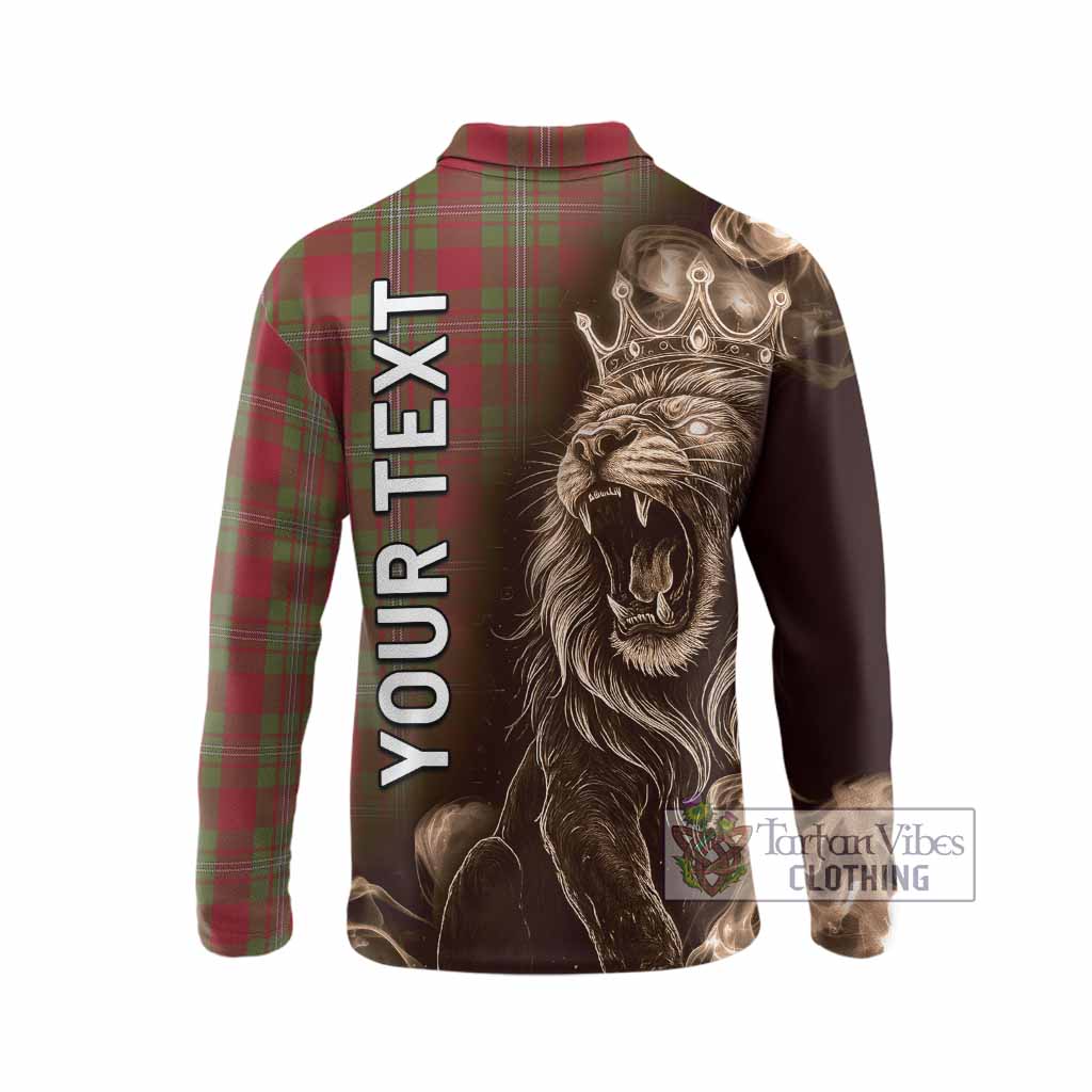 Strange (Strang) Tartan Long Sleeve Polo Shirt Roaring Lion Heritage