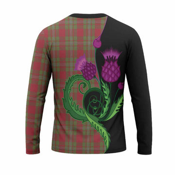 Strange (Strang) Tartan Long Sleeve T-Shirt Traditional Scottish Thistle