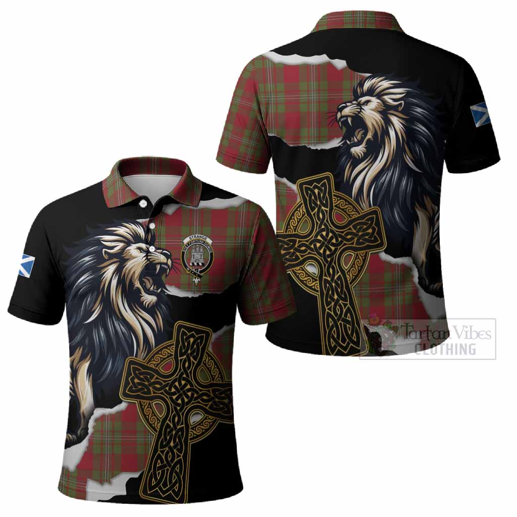 Strange (Strang) Tartan Scottish Polo Shirt Lion Celtic Heritage