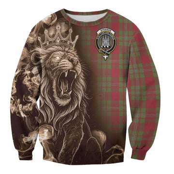 Strange (Strang) Tartan Sweatshirt Roaring Lion Heritage