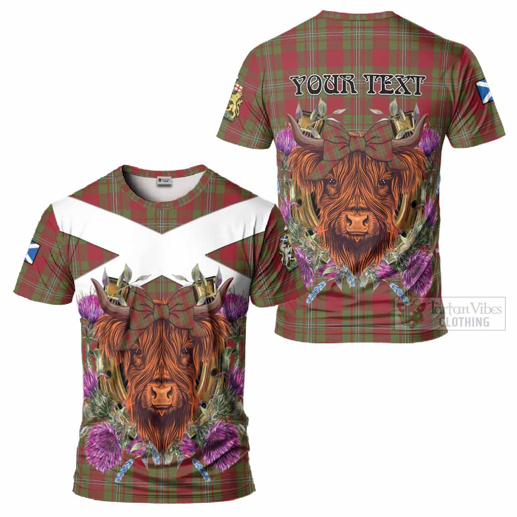 Strange (Strang) Tartan T-Shirt Scottish Thistle Heilan Coo