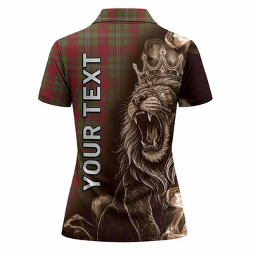 Strange (Strang) Tartan Women Polo Shirt Roaring Lion Heritage