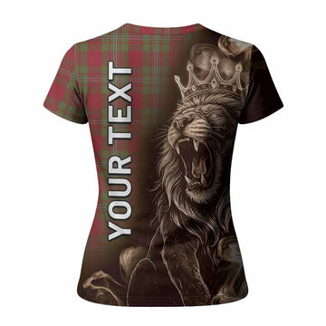 Strange (Strang) Tartan Women T shirt Roaring Lion Heritage