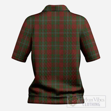 Strange (Strang) Tartan Women’s Polo Sweater Top with Family Crest