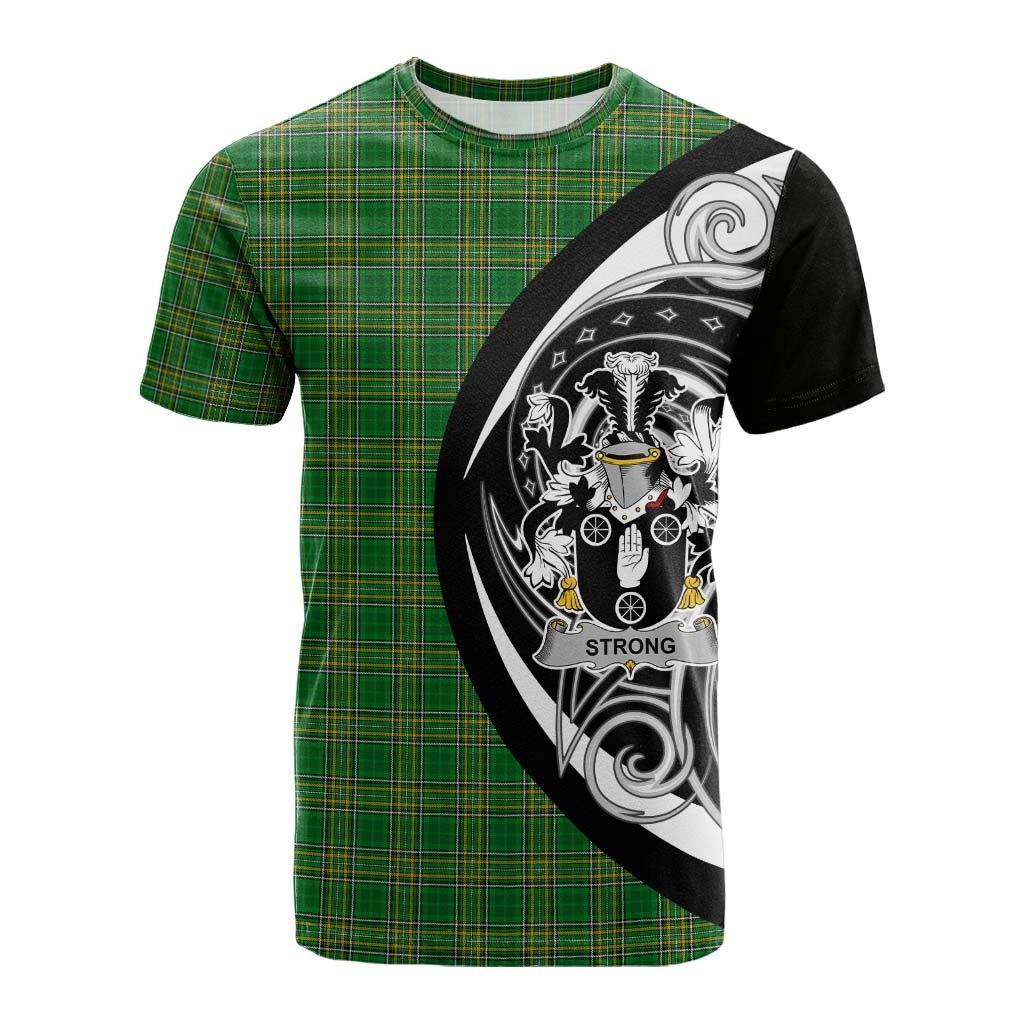 Tartan Vibes Clothing Strong Irish Clan Cotton T-shirt Celtic Circle Style