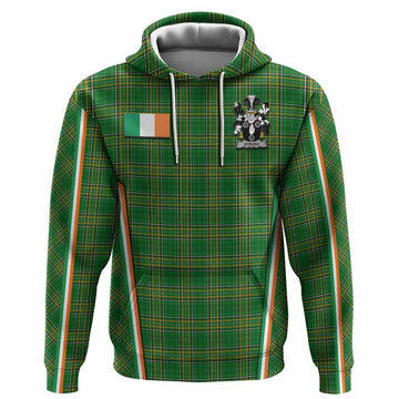Strong Irish Clan Coat of Arm Tartan Hoodie Flag Style