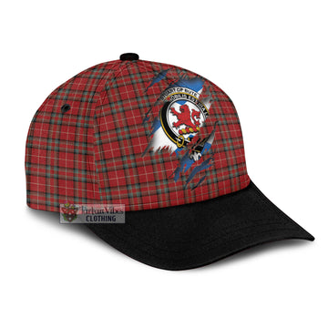 Stuart Of Bute Tartan Classic Cap with Family Crest In Me Style