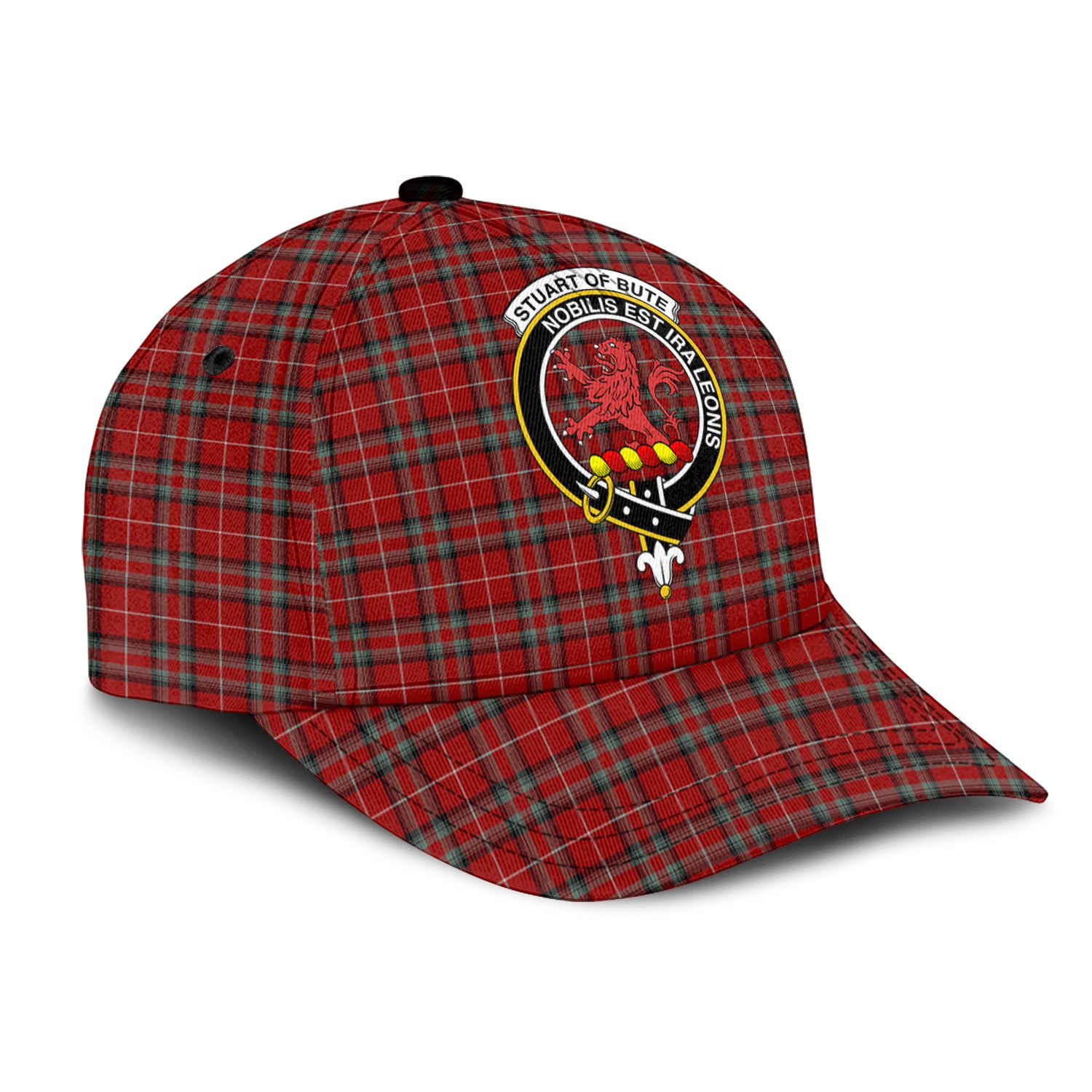 Stuart of Bute Tartan Classic Cap with Family Crest - Tartan Vibes Clothing